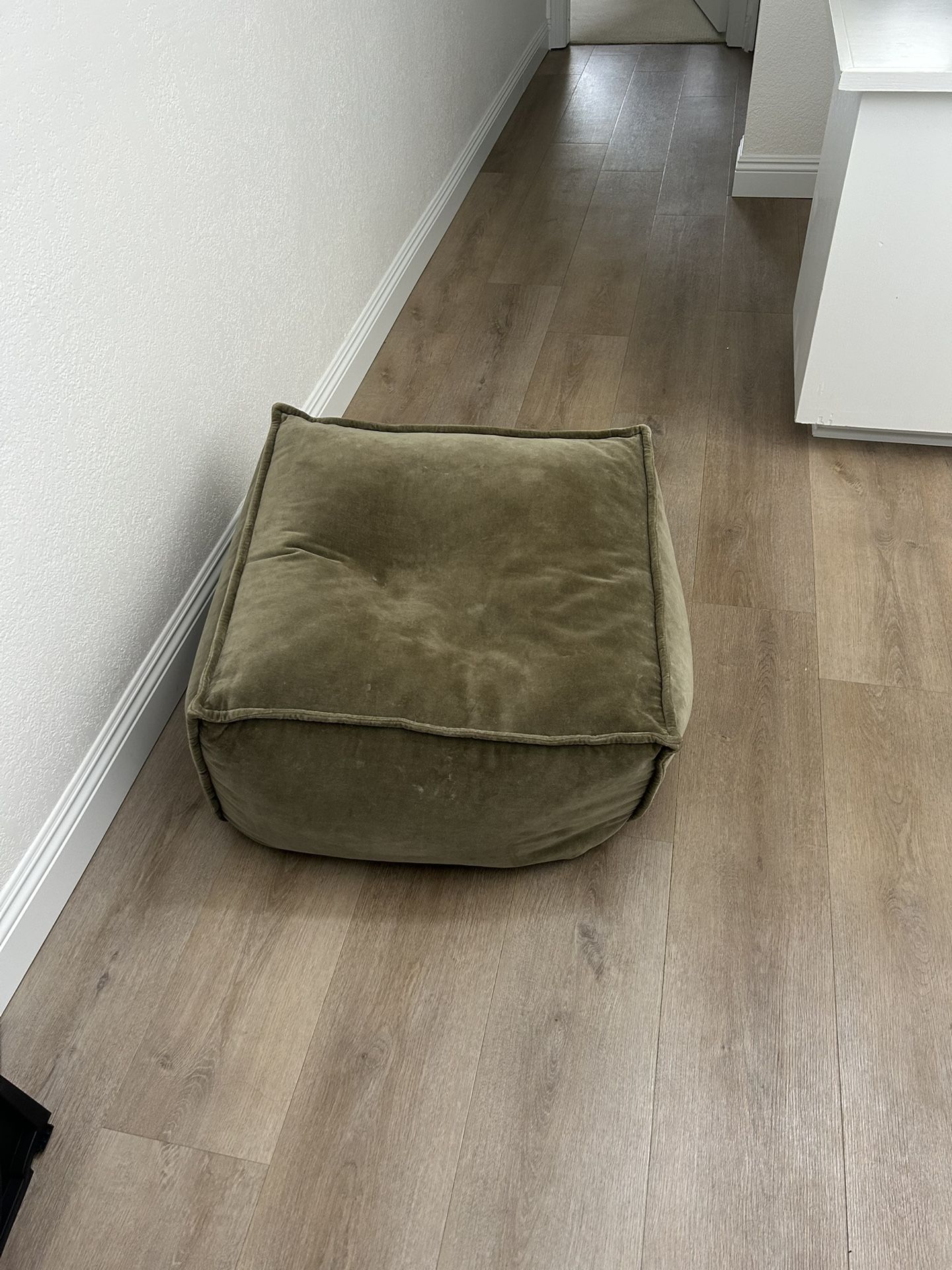 Green Soft Ottoman / Beanbag