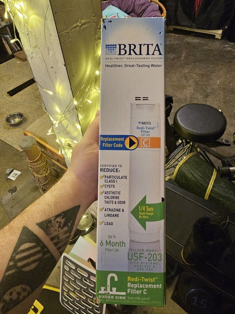 Brita Filter Under Sink Redi-Twist Replacement Filter C — UNOPENED
