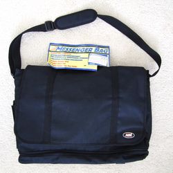 Extra Large ADI Messenger Bag For Work Or School, Black