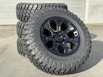 17" Wheels 265/70R17 Tires TRD PRO Toyota 4runner Tacoma Tundra Rims FJ Cruiser Sequoia Lexus GX460 GX470 GX Black Bronze 6x139.7