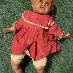 Antique Doll Used For Halloween Decoration 
