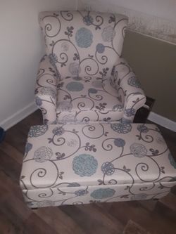 Chair and Ottoman 
