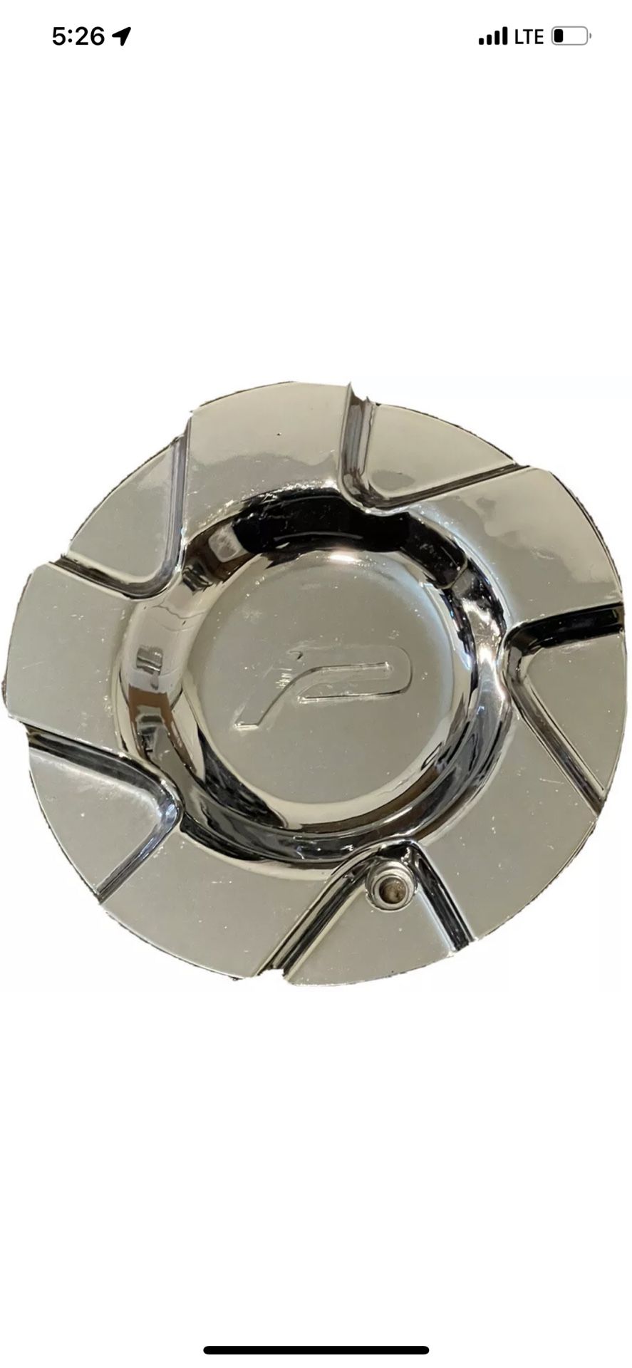 PACER C-5005CAP Chrome Wheel Center Cap Bolt On Custom Rim Hubcap Lug Cover Used