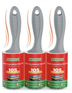 Lint Roller Pet Hair 315 Sheets Pet Hair Remover 3 Handles 3 Rollers Portable Lint Remover Clothes Furniture Dog Hair Cat Hair