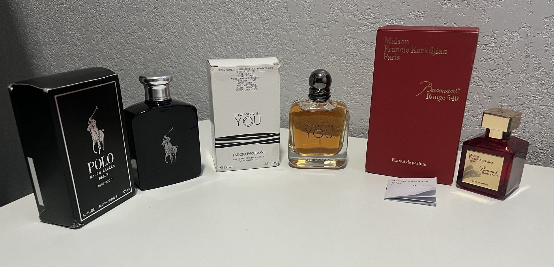 High Quality Colognes For Great Prices - Baccarat Rouge 540, Emporio Armani, Polo Black