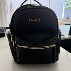 Mini Itzy Ritzy Diaper Bag Back Leather 