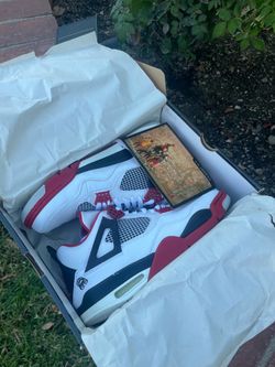 2006 Air Jordan 4 Retro Fire Red Sneakers