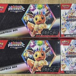 Prismatic Evolution Pokémon Box and Booster Pack