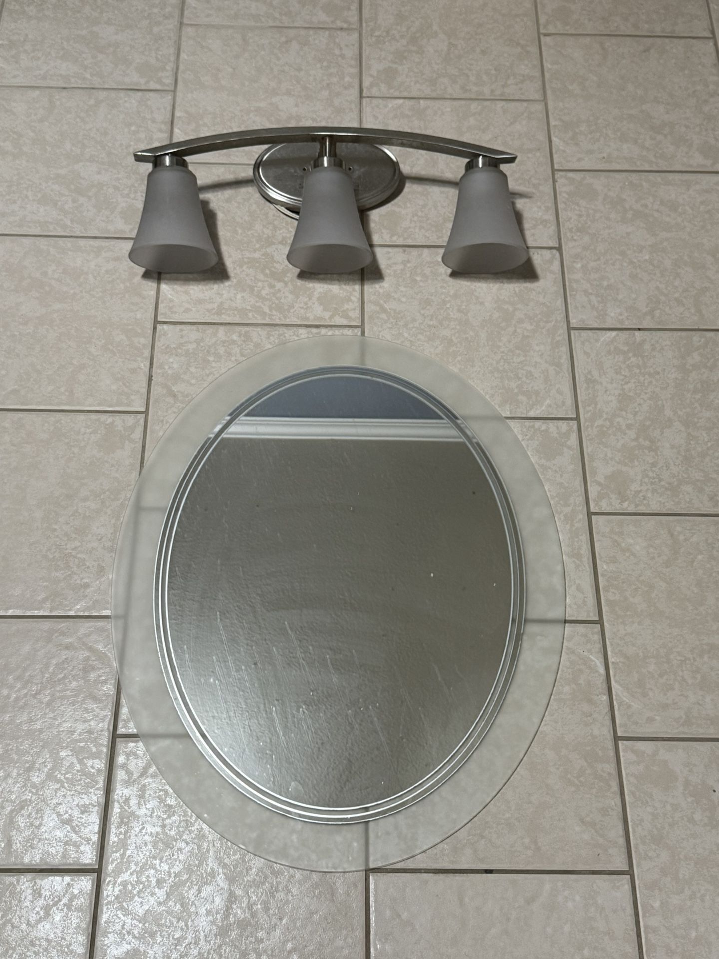 Bathroom Mirror Light Fixture Combo