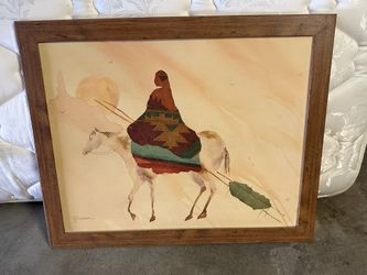 Framed Indian print
