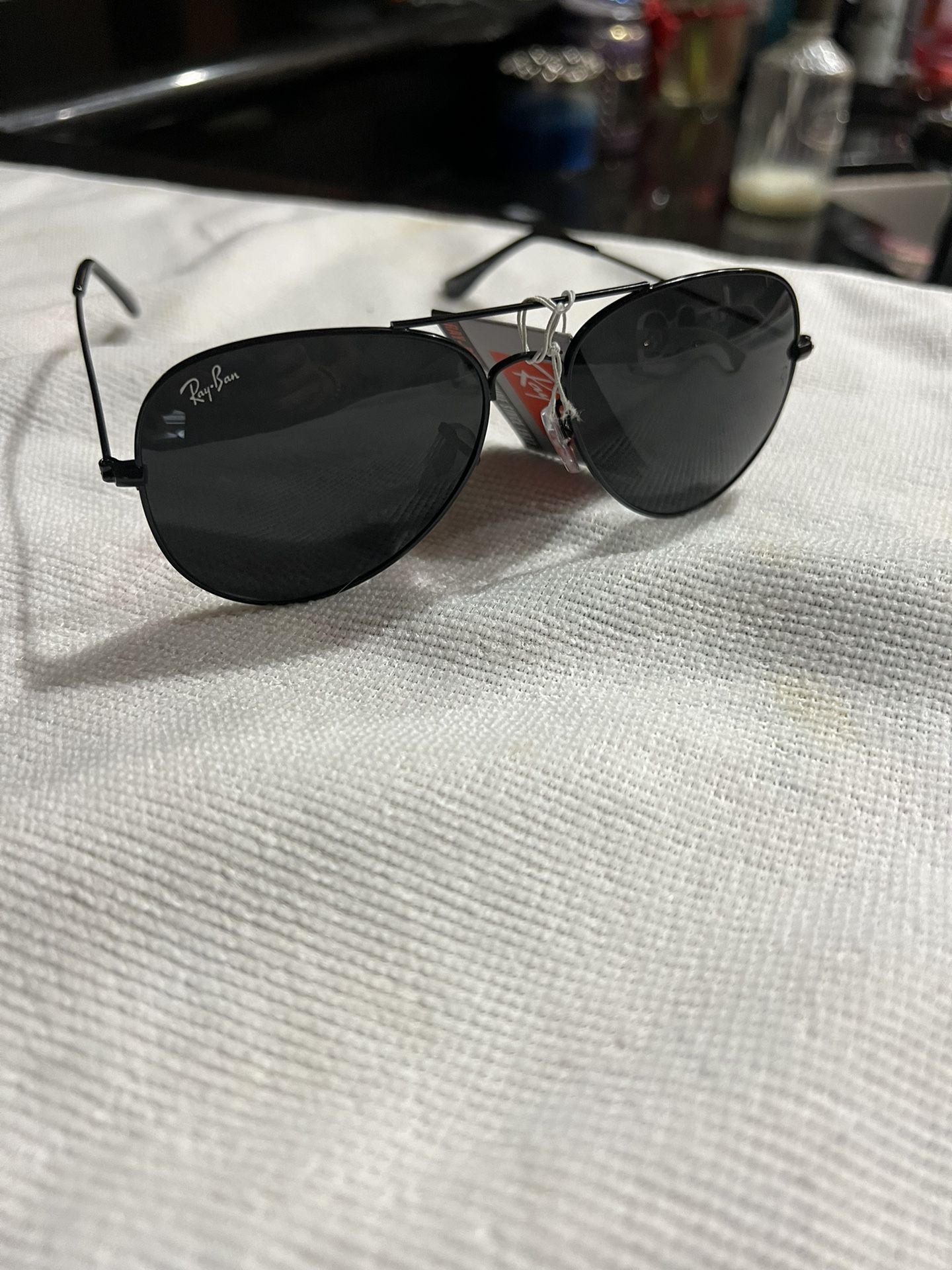 Black Aviators Sunglasses 