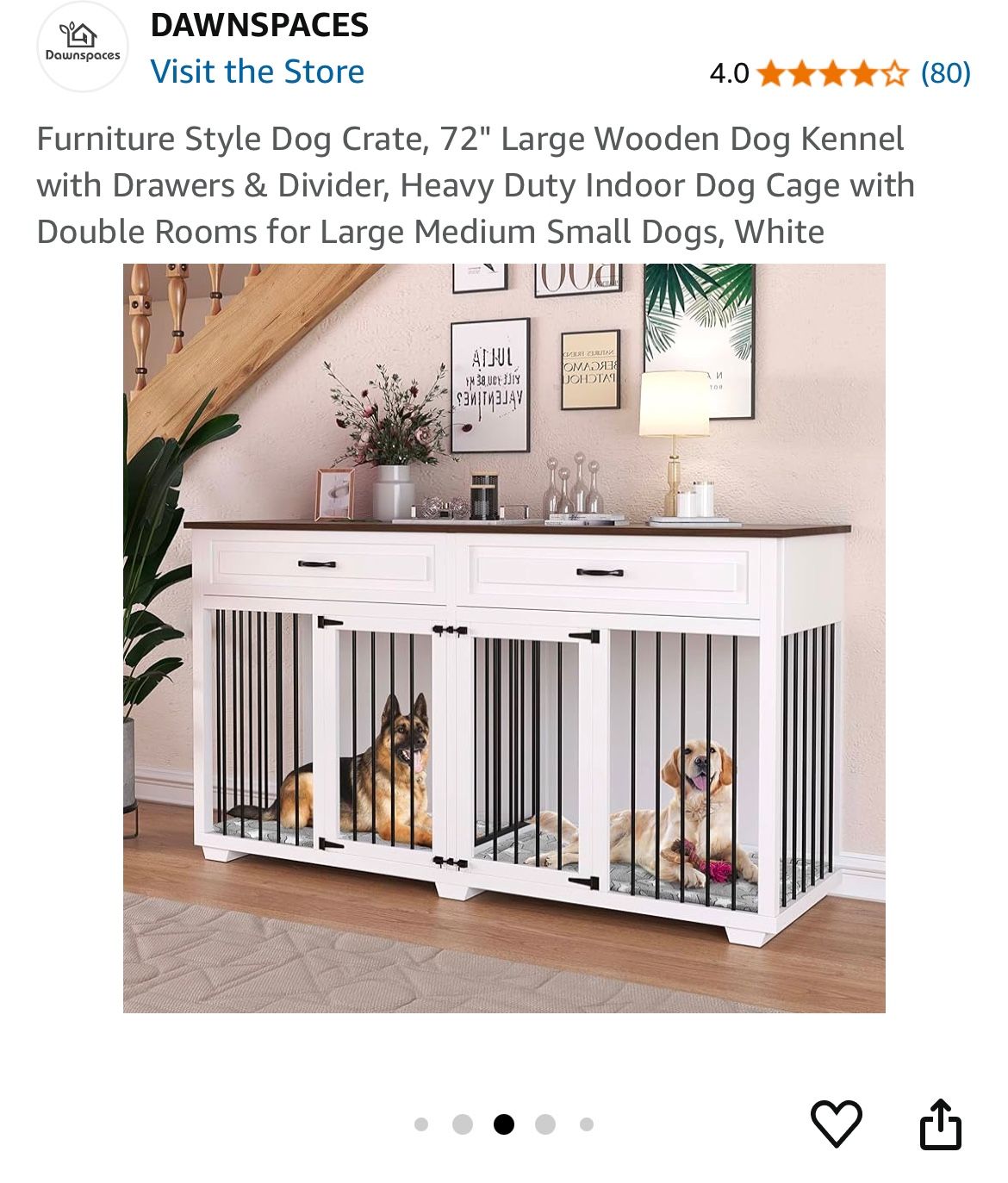 Wooden Dog Crate