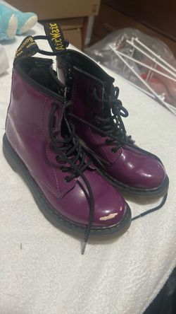 Kids dr martens size 1 purple