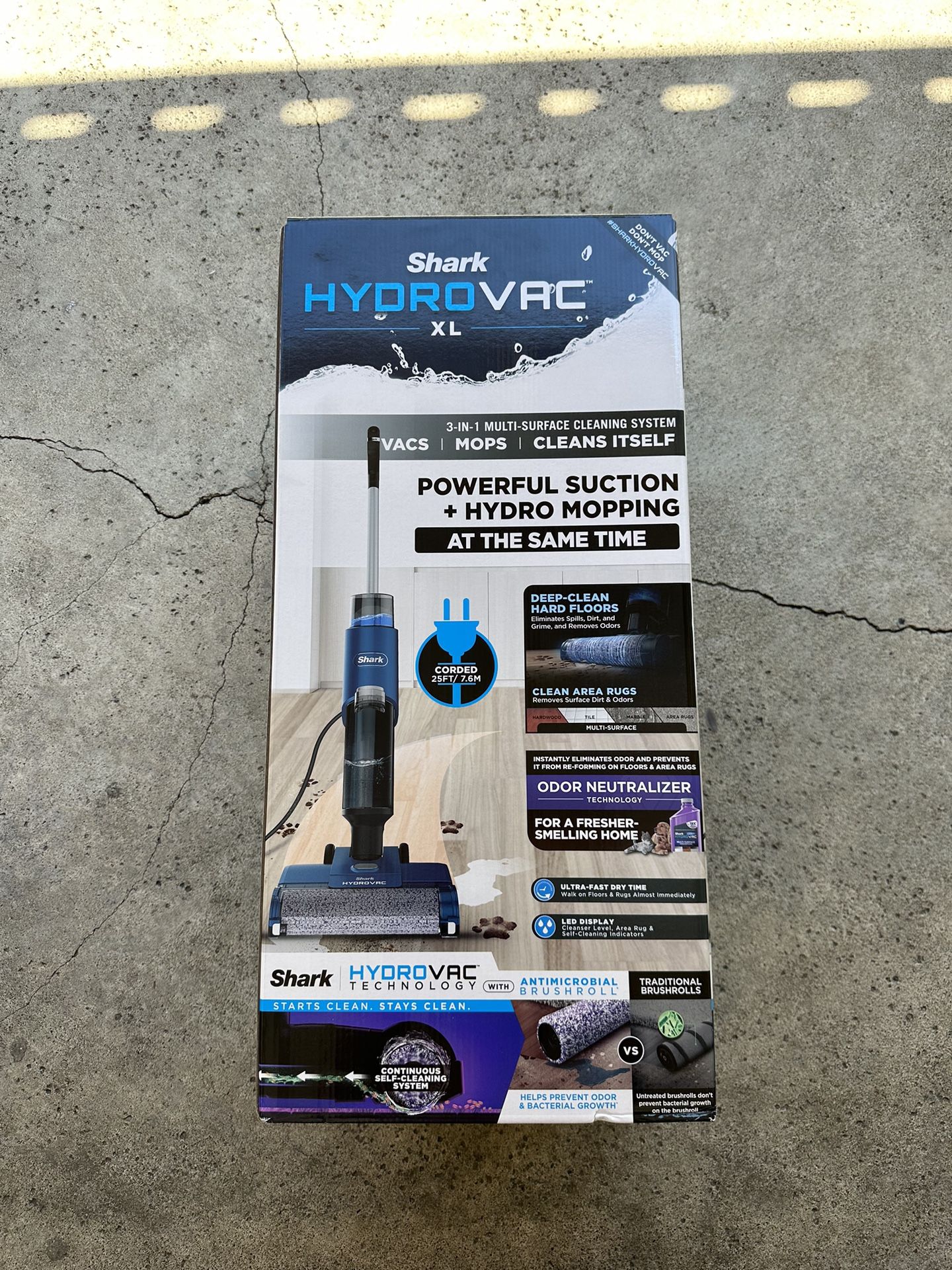 Shark HydroVac XL 3-in-1 bagless corded stick vacuum, mop