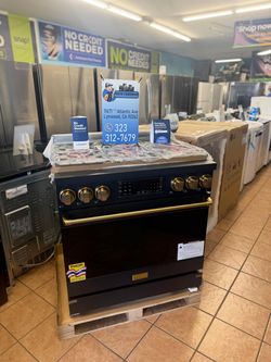 THOR 36 Inch Professional Gas Range with Tilt Panel Touch Control in Black/Bronze