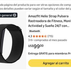 Amazfit Helio Strap Fitness Tracker Bracelet, Activity and Sleep Monitor 24/7 Heart Rates