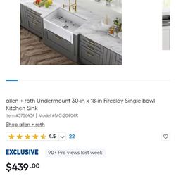 Alien Roth Farmhouse Sink White