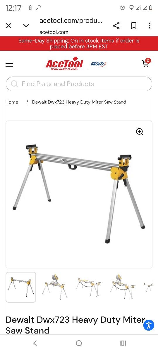 DEWALT SLIDING MITER SAW STAND ***USED***