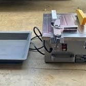7" Wet Tile Saw 4 Blades Hand Held Dry Saw