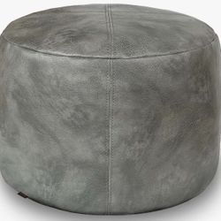 New Round Foot Rest Grey Ottoman .
