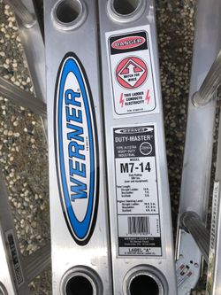 14 feet Werner ladder almost new