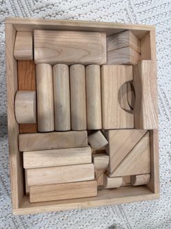 Melissa & Doug Standard Unit Solid Wood Building Blocks