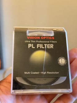 📸 Vision Optics 58mm PL Polarizing Camera Lens Filter Multi-Coated - New in Case