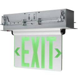 Nuvo Lighting 67528 - REC EL EXIT SIGN - DF GR MIR (67-115) LED Exit Light 