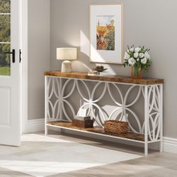 New 70.9" Extra Long Sofa Table, Industrial Console Table