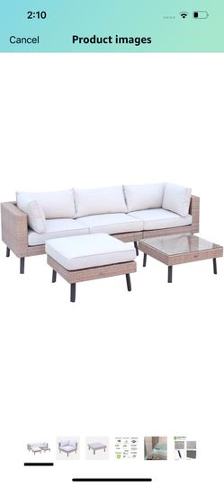 Brand New 4pcs Patio Couch Set Deep Seating (We Deliver)