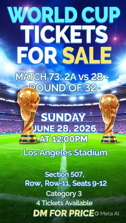 ⚽M73 World Cup 2026 🎟️ in LA!⚽
