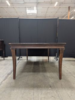 Traditional Dark Wood Dining Table