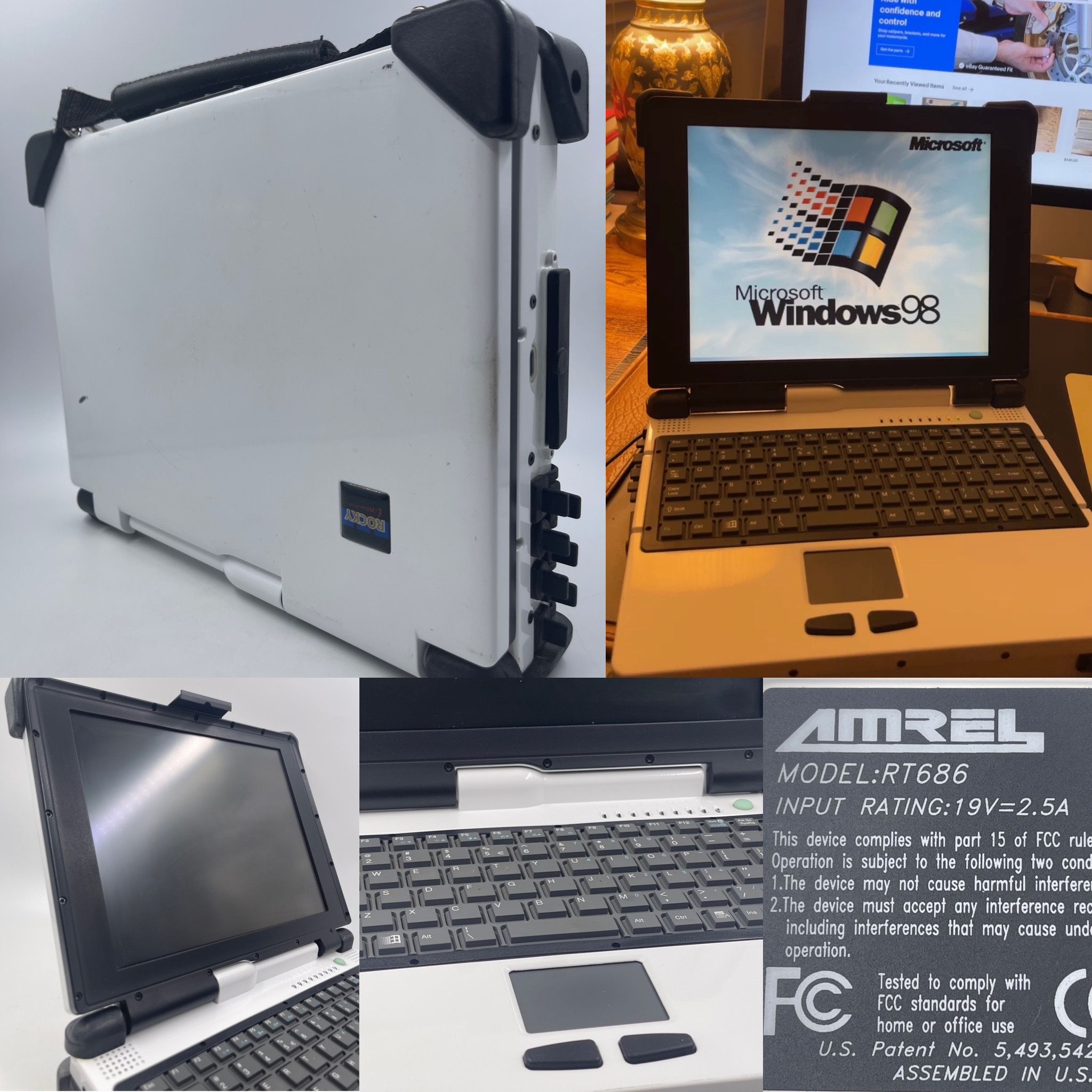 Vintage Amrel Rocky Military Laptop Computer