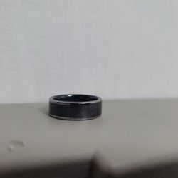 Black Tungsten Wedding Ring Size 12 Nice!