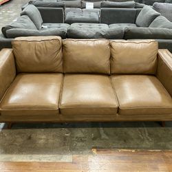 Positano Leather Sofa Couch