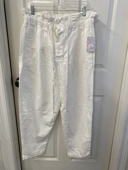 Free People White Pants Size Large 