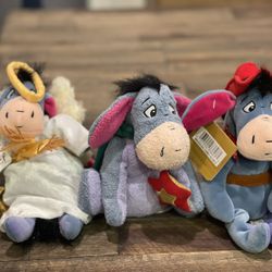 Winnie The Pooh Eeyore Collection 3 Plushies