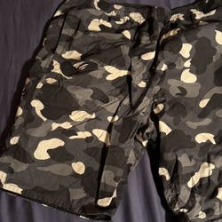 black camo bape shorts 2XL