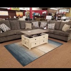 R1S11_  L Shaped Slate Sectional By Ashley * P A Y   E A S I L Y