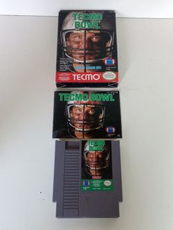Nintendo NES tecmo bowl video game with box and instruction manual included $150