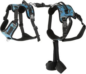 New Dollephi Dog Lift Harness XL Blue Camo with Handles & Shoulder Strap