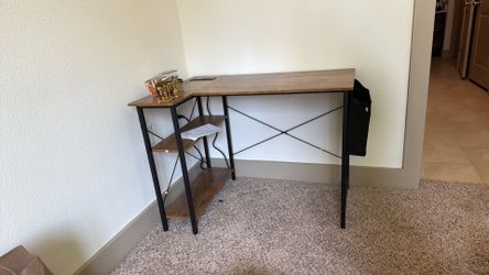 L shaped study table 40 inch