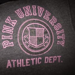 PINK Victoria’s Secret Gray Zip-Up Hoodie  (Size M)– Athletic Dept