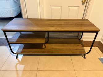 Industrial Wood and Metal TV Stand