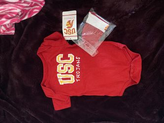 12 month USC Trojans onesie