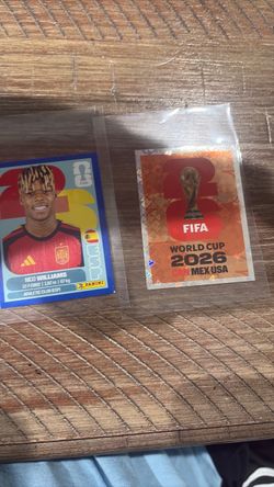 Nico williams blue rarity and world cup canada sticker bundle
