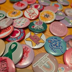 Button Pins Bulk Mental Health Therapy Clipback Pins