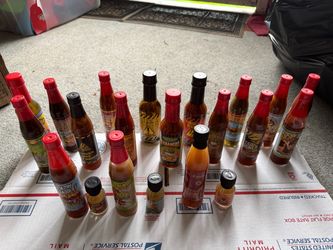 21 collectible hot sauces sealed