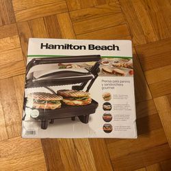 Hamilton Beach panini press and gourmet sandwich maker 