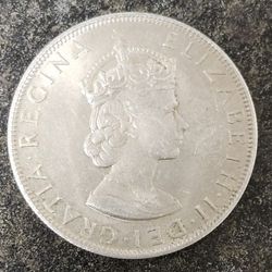 SILVER - WORLD COIN - 1964 Bermuda 1 Crown - World Silver Coin